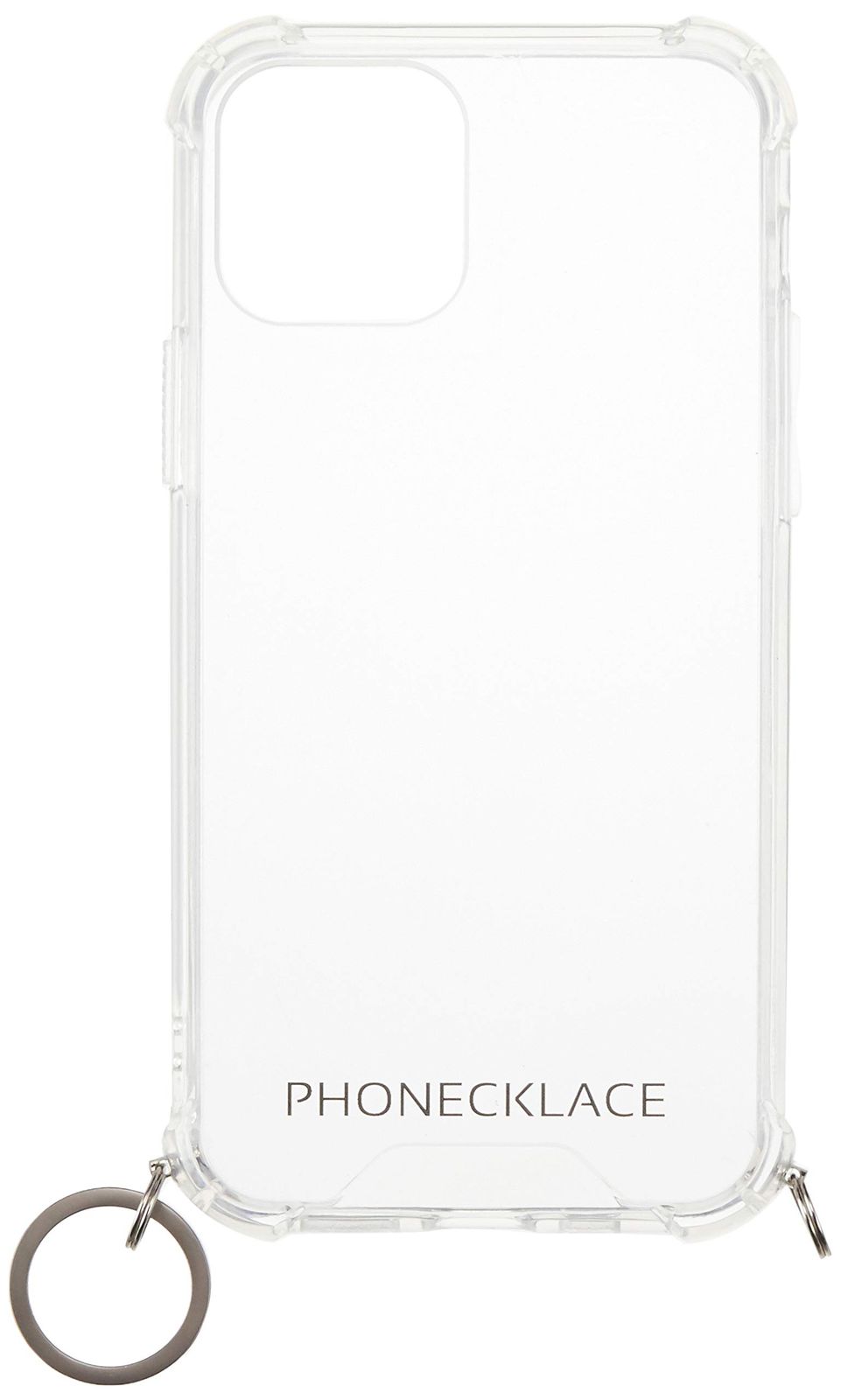 新品 PHONECKLACE iPhone 12 クリアケース iPhone 12 Pro ケース ロープショルダーストラップ付き スリングケース クロスボディフォンケース 首かけ 斜めがけ 肩掛け コード付きカバー PC20434i12P (ダークレッド)【 4,709円