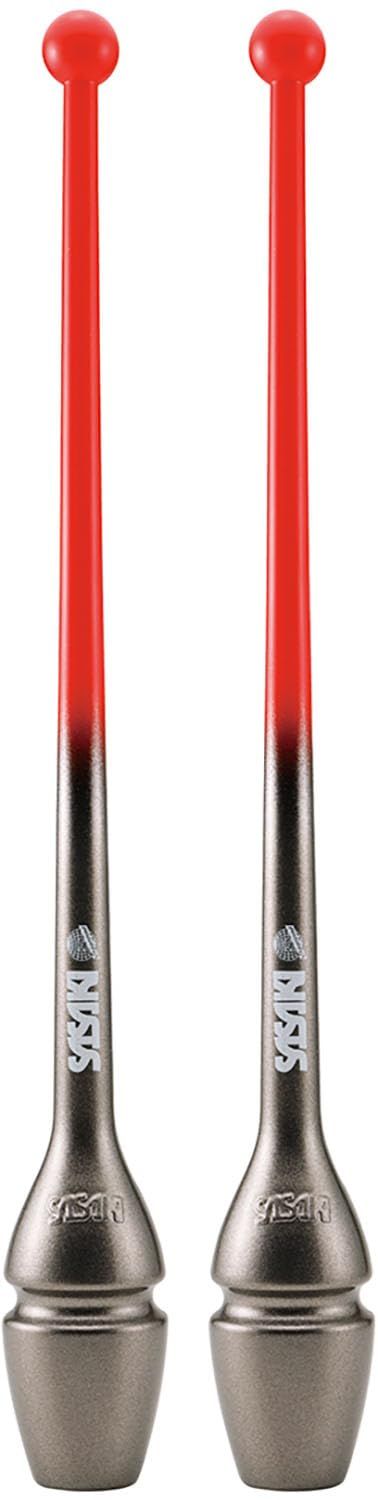新品 SASAKI(ササキ) 体操 手具 シンプル グラデーションラバークラブ ブライトレッド×ジェムブラック M34GHF