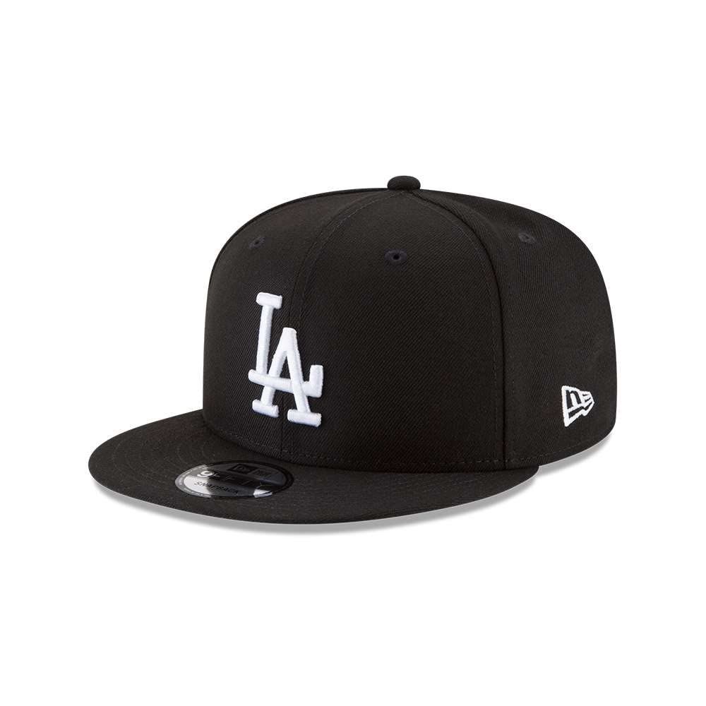 新品 New Era 950 Los Angeles Dodgers Basic Snapback Hat (Black/White) Men's Cap