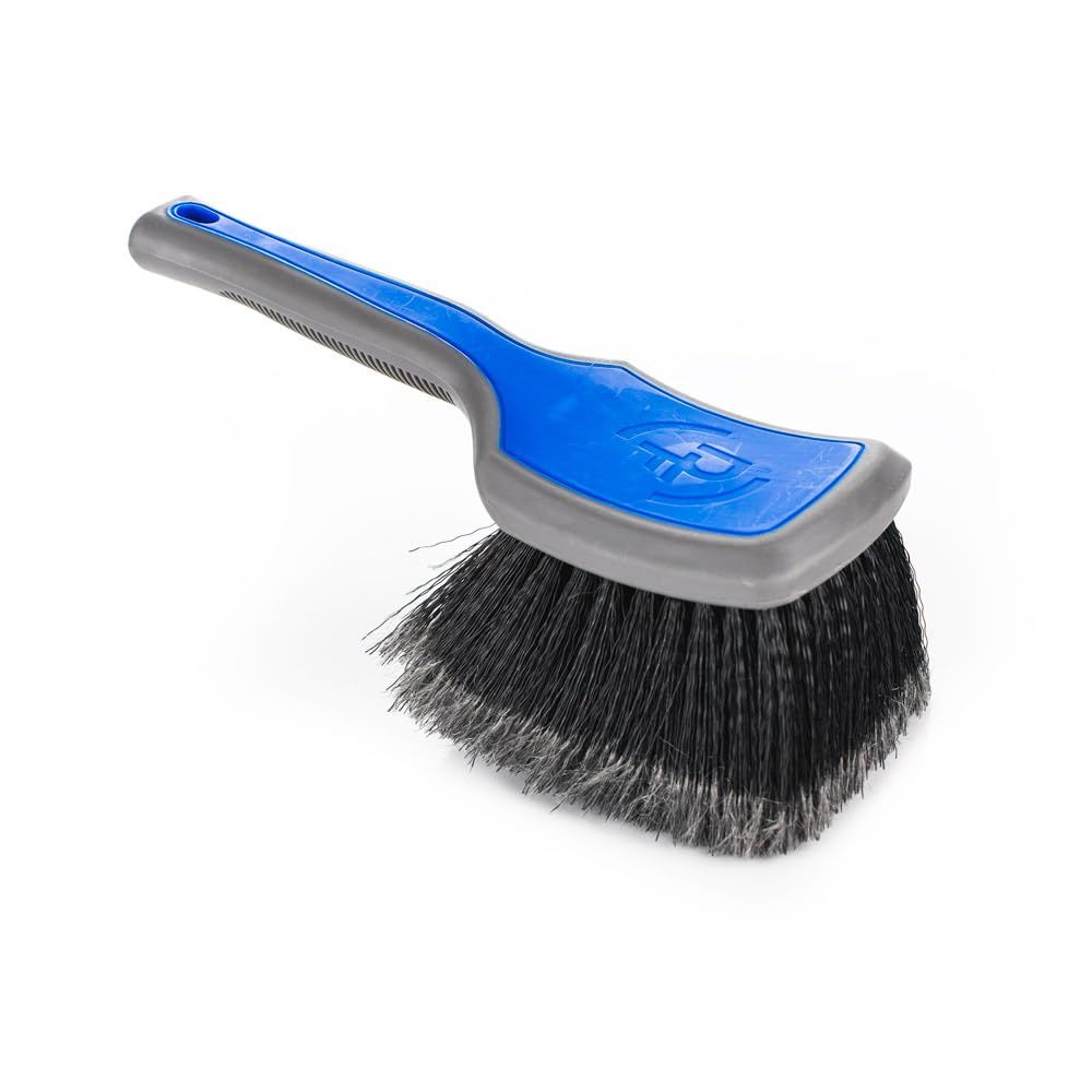 新品 【国内正規品】Detail Factory ProGrip Wheel Face Brush プログリップ ホイール フェイス ブラシ 人間工学に基づいたプログリップハンドルデザイン 毛先フラッグ加工で傷を防ぎ泡立ち向上 (Blue×Black)