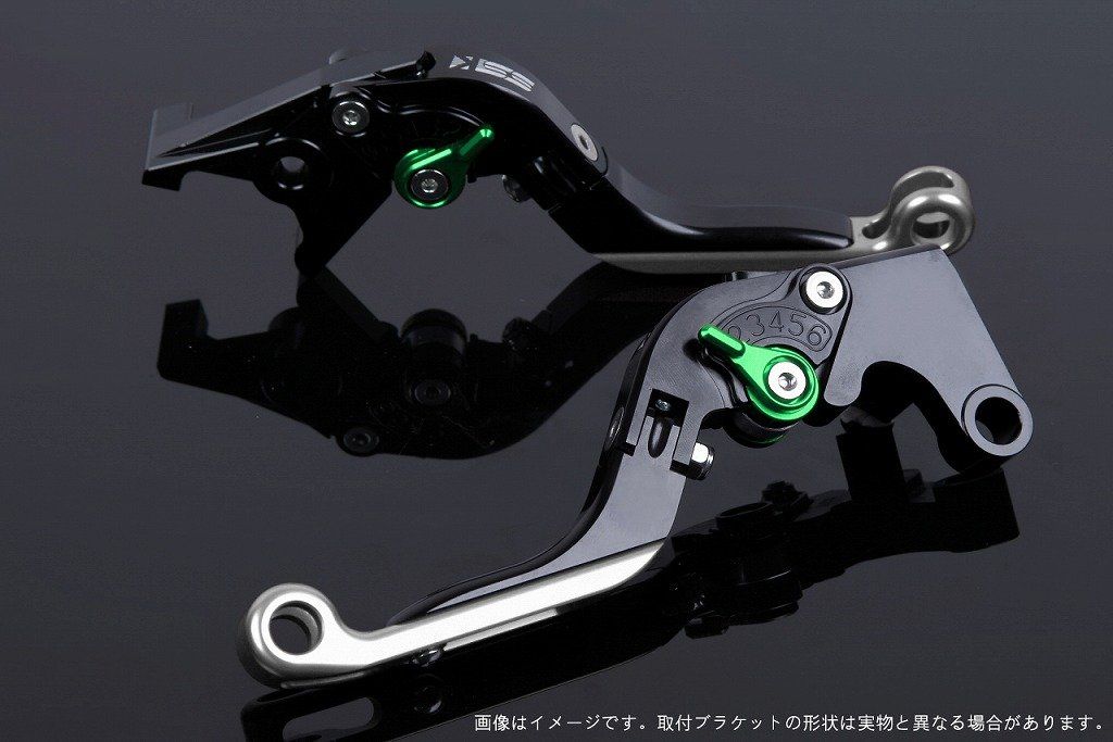 新品 SSK スピードラ アジャストレバーセット 可倒延長式 レバー本体カラー:ブラック アジャスターカラー:グリーン エクステンションカラー:シルバー YAMAHA XMAX