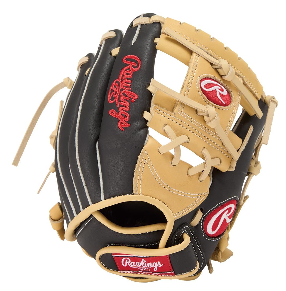 新品 Rawlings(ローリングス)野球用 グラブ グローブ 軟式 JR. 子供 ジュニア SURE CATCH GJ5SCBFSS キャメル/ブラック [オールラウンド用] サイズ SS ※左投げ用(右手着用)