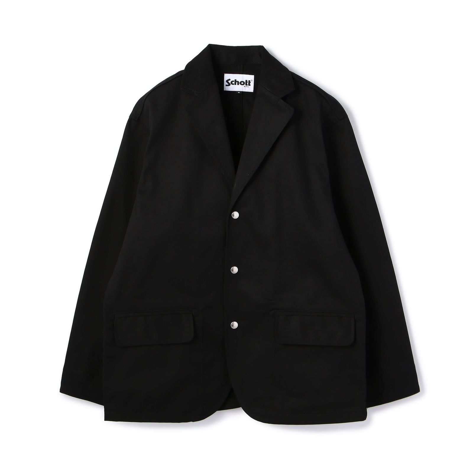 新品 [Schott NYC] [ショット エヌワイシー] ティーシー 3ボタン ジャケット/TC 3B JACKET 3122054 メンズ M 009 BLACK