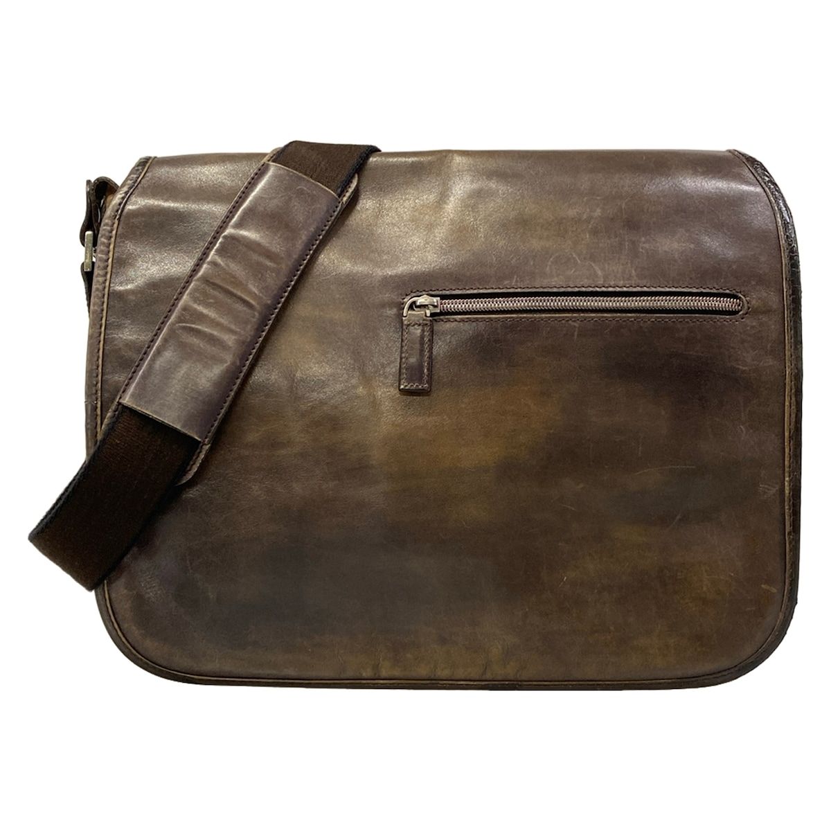 berluti(ベルルッティ) ショルダーバッグ - ブラウン メッセンジャーバッグ レザー