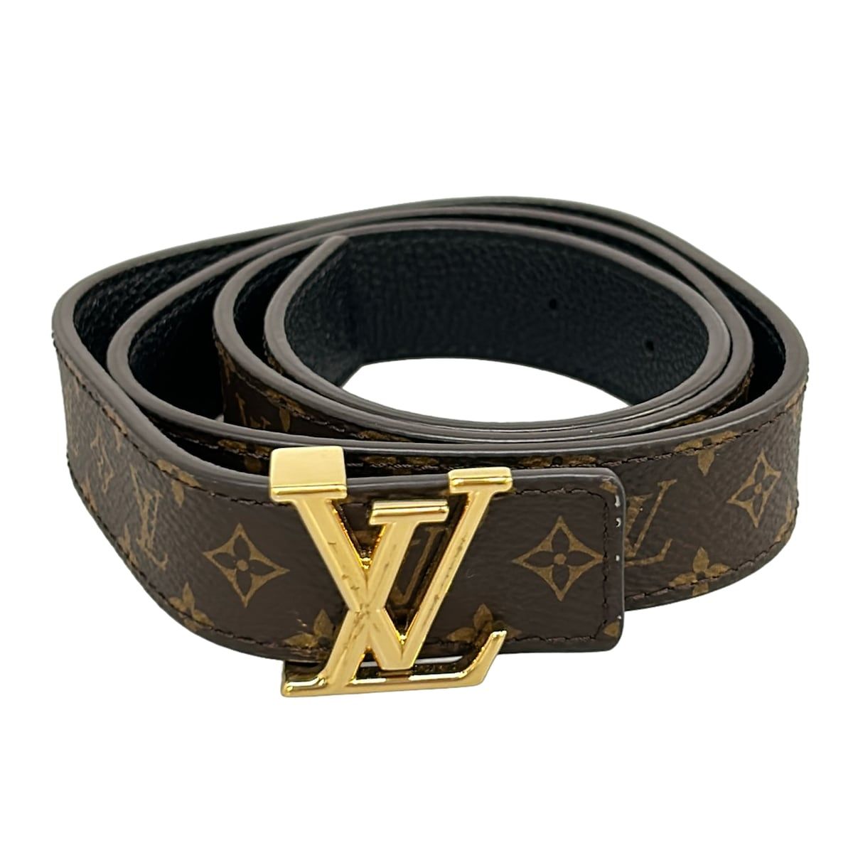 LOUIS VUITTON(ルイヴィトン) ベルト 85/34 ベルト・イニシャル 25MM M0570V - LVロゴバックル/リバーシブル 49,620円