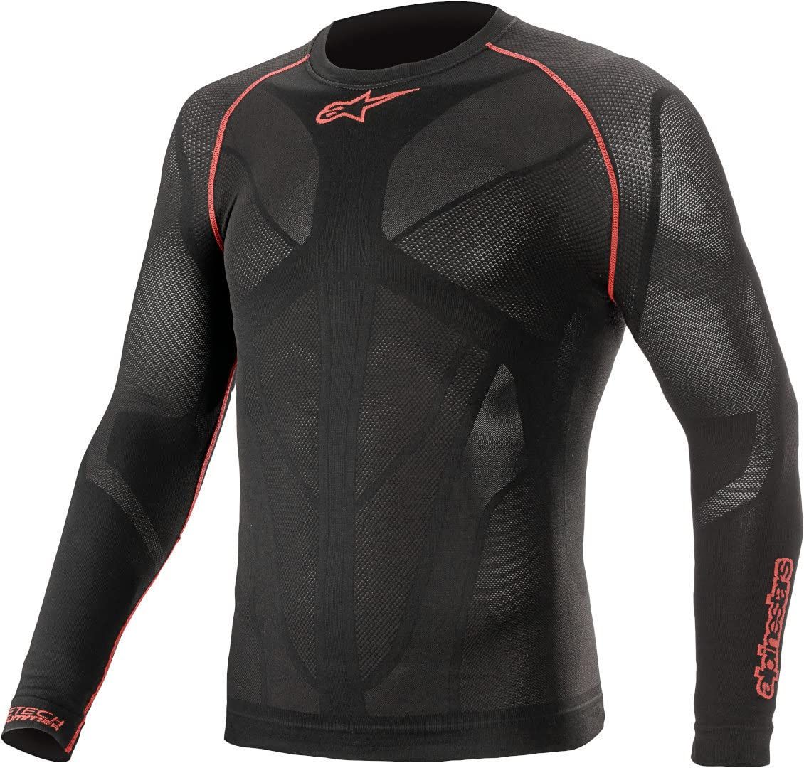 新品 [アルパインスターズ] ストリートウェア RIDE TECH V2 TOP LONG SLEEVE SUMMER ブラック/レッド