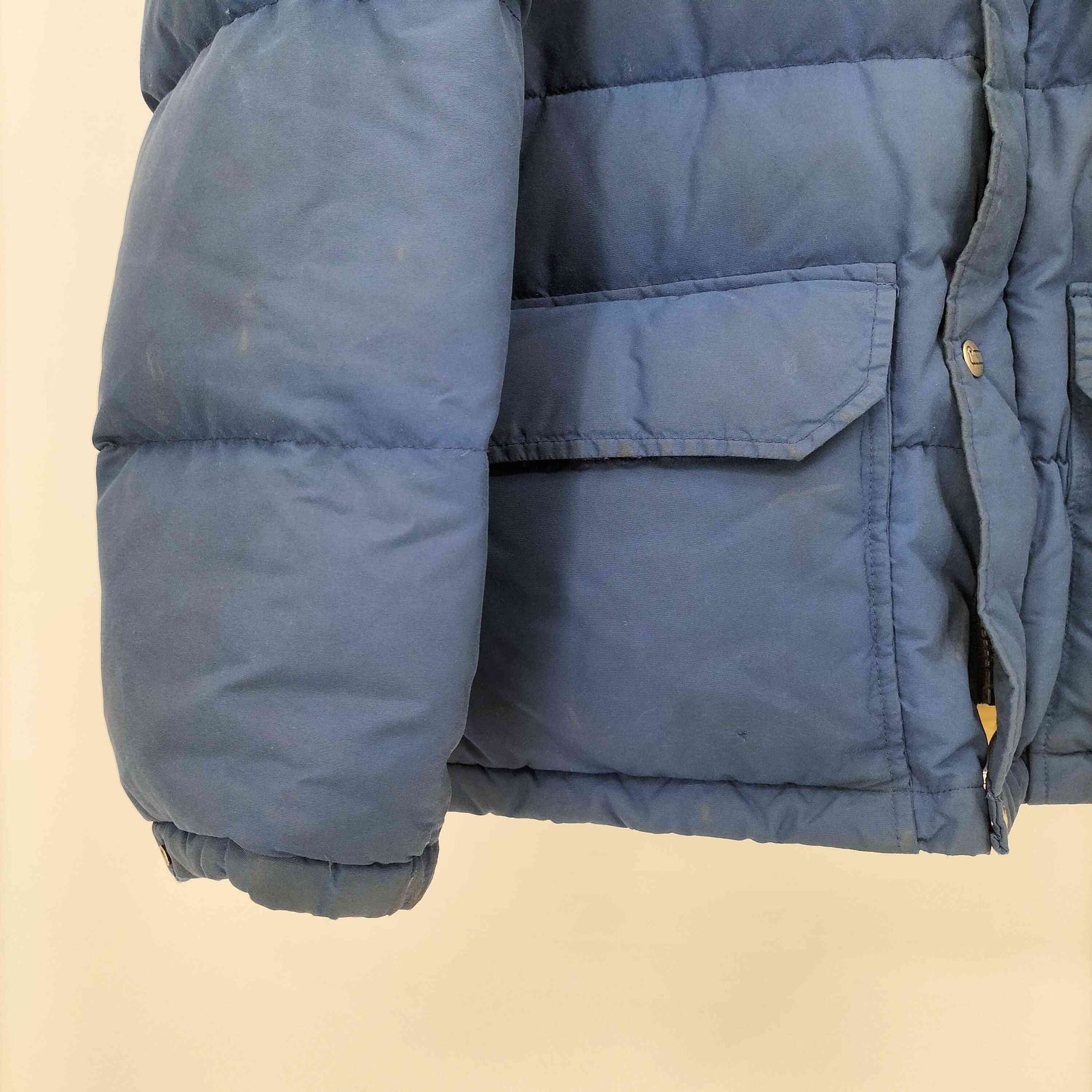 ウールリッチ WOOLRICH 80s USA製 紺タグ スタンドカラー 比翼ジップ 