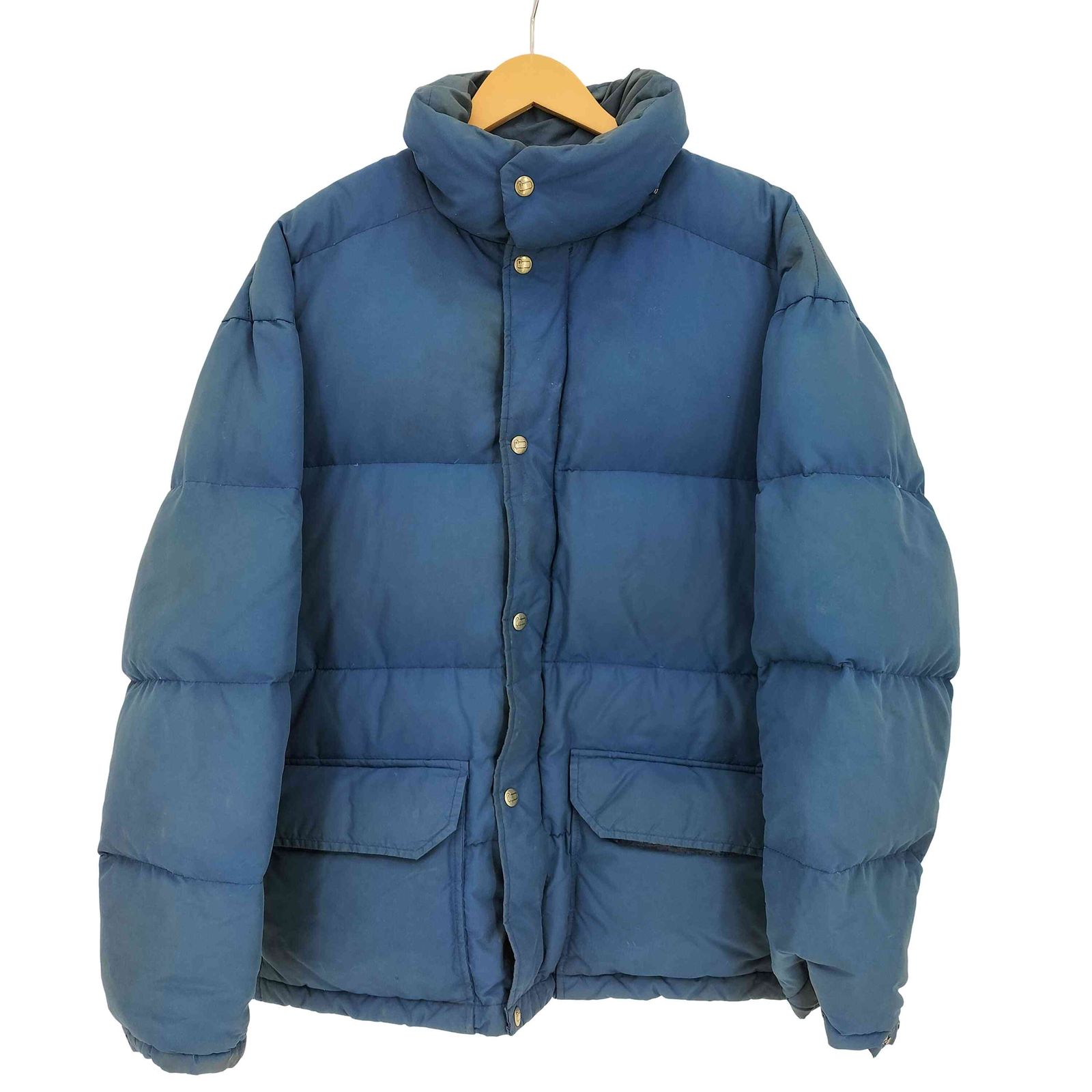 ウールリッチ WOOLRICH 80s USA製 紺タグ スタンドカラー 比翼ジップ 