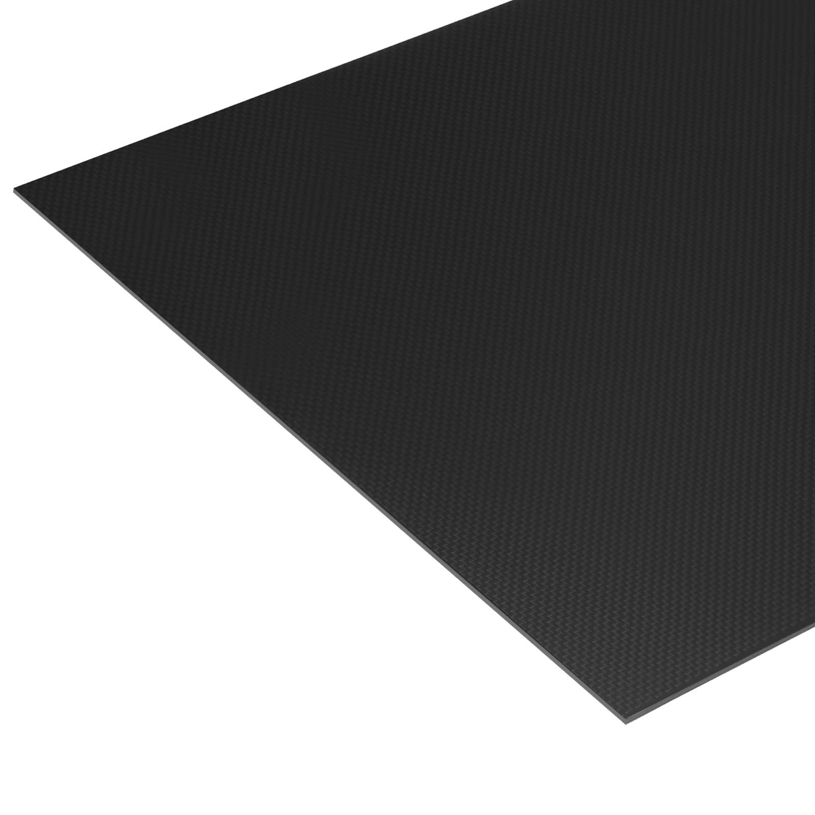 新品 uxcell 1個 カーボンファイバーシート 400x300x2.5mm 光沢面 パルトルージョンフラットカーボンファイバーボードプレート 平織りパネルシート カイト RC飛行機