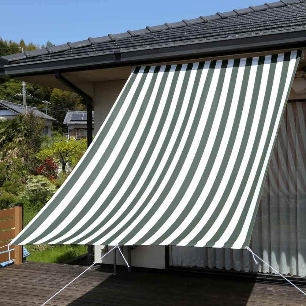 新品 サンシェード日よけ オーニング 幅190×丈240cm 1枚 ハリー2(グリーン)