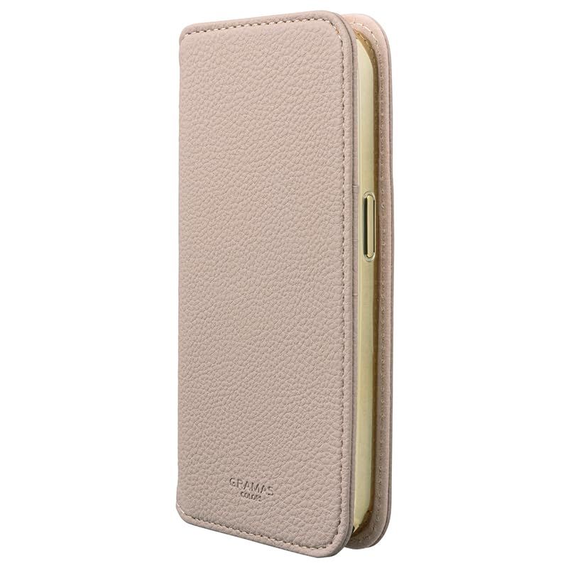 新品 GRAMAS COLORS iPhone15Pro用 PUレザー シュリンクPUレザー iPhoneケース スマホケース 手帳型ケース 合皮