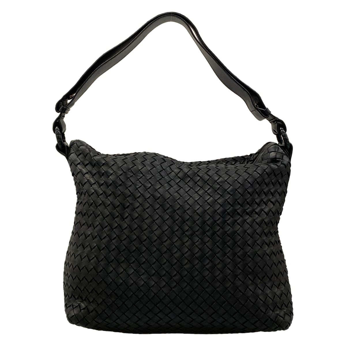 BOTTEGA VENETA(ボッテガヴェネタ) ショルダーバッグ イントレチャート 115658 黒 レザー
