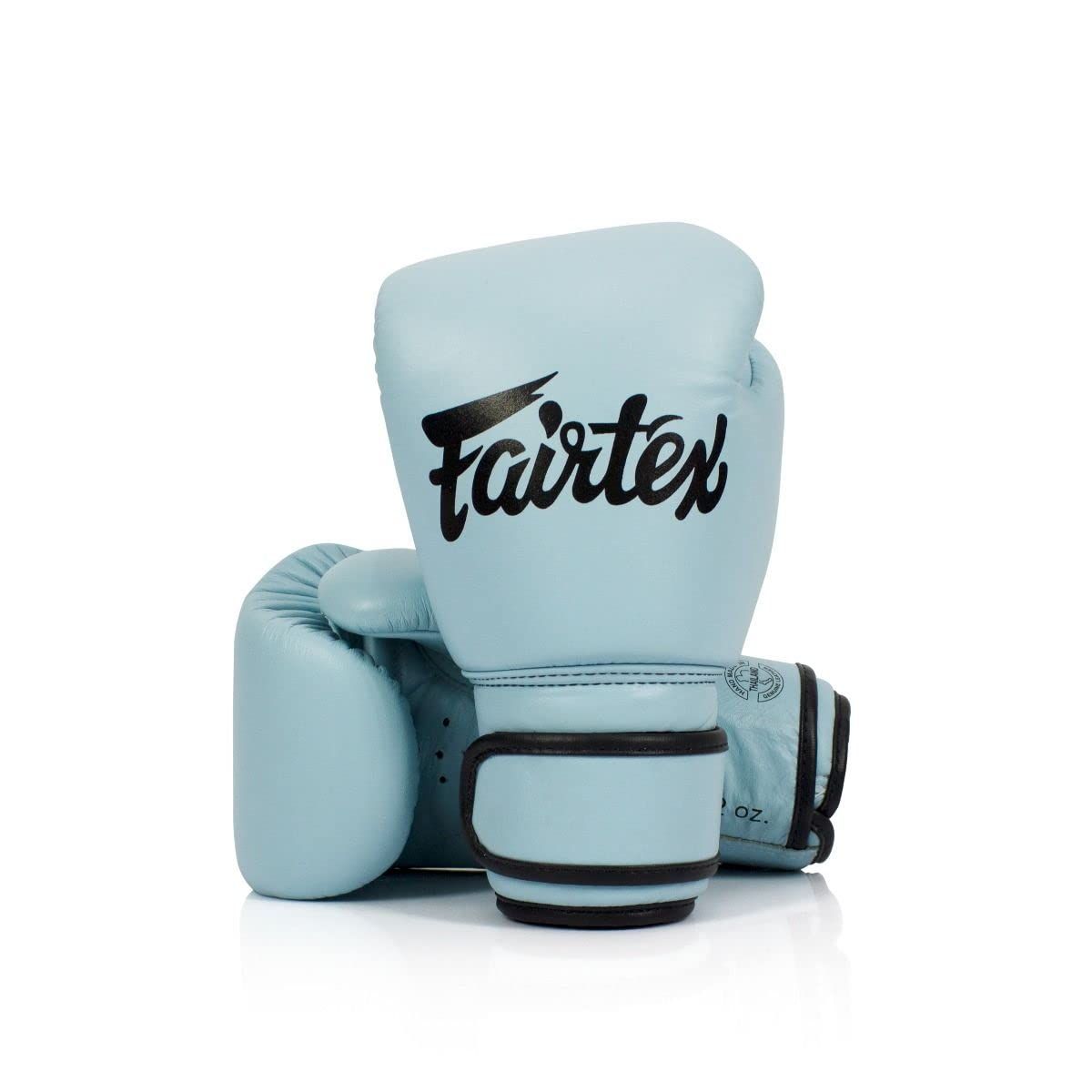 新品 Fairtex ムエタイ ボクシンググローブ メンズ レディース キッズ | 総合格闘技グローブ キックボクシング ジム ワークアウト | 高品質 軽量 & 衝撃吸収 10オンス ボクシンググローブ - BGV20 パステルブルー