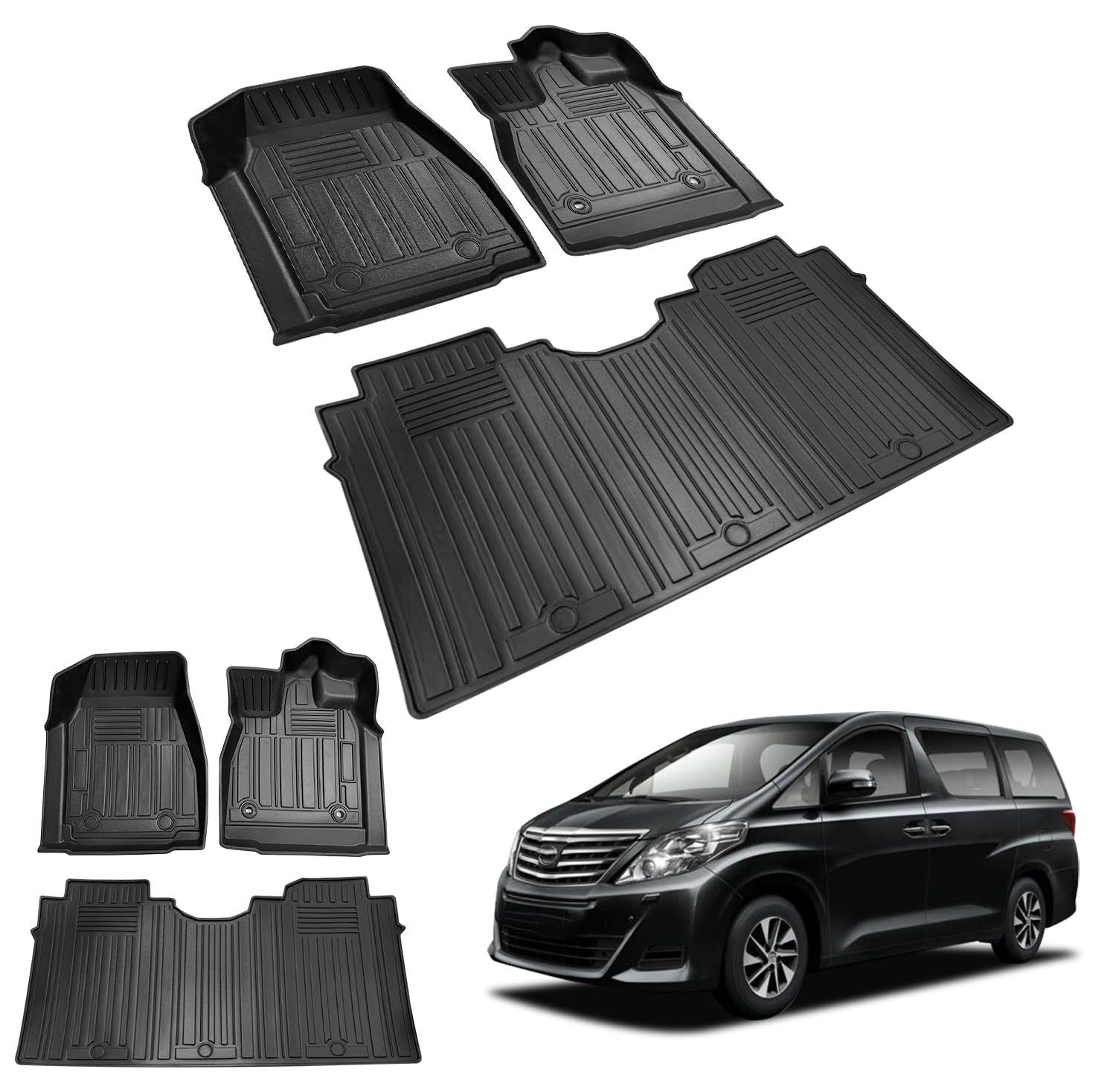 新品 BIGKON 適合対応トヨタ アルファード ヴェルファイア 20系専用 フロアマット 2008年5月-2015年1月 ALPHARD VELLFIRE ANH20W GGH25W GGH20W ANH25W 3Dフロアマット 3D防水マット TPE材質