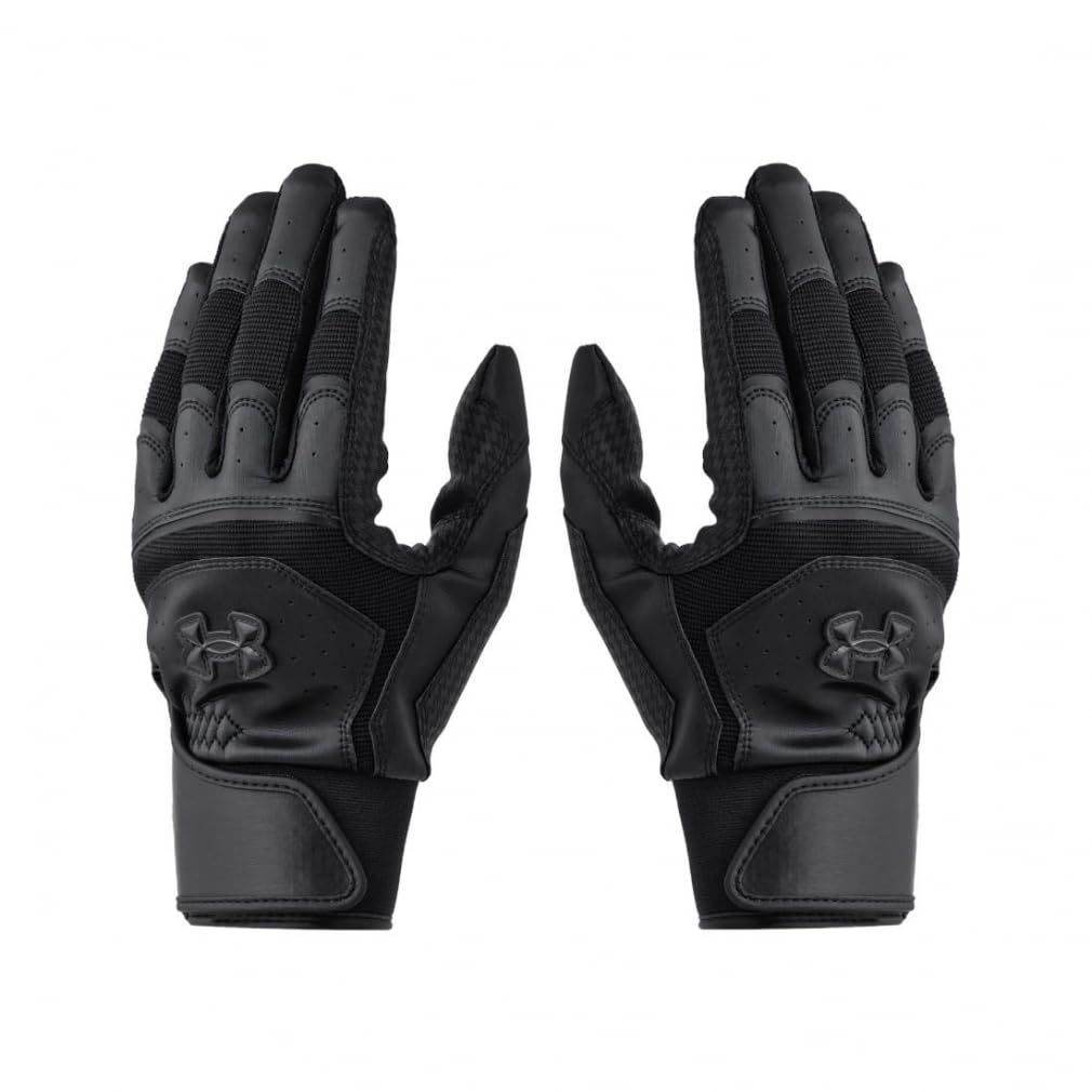 新品 UNDER ARMOUR(アンダーアーマー) UAヤード プロ バッティンググローブ ノンカラー 6001315(001) ブラック ブラック ブラック L