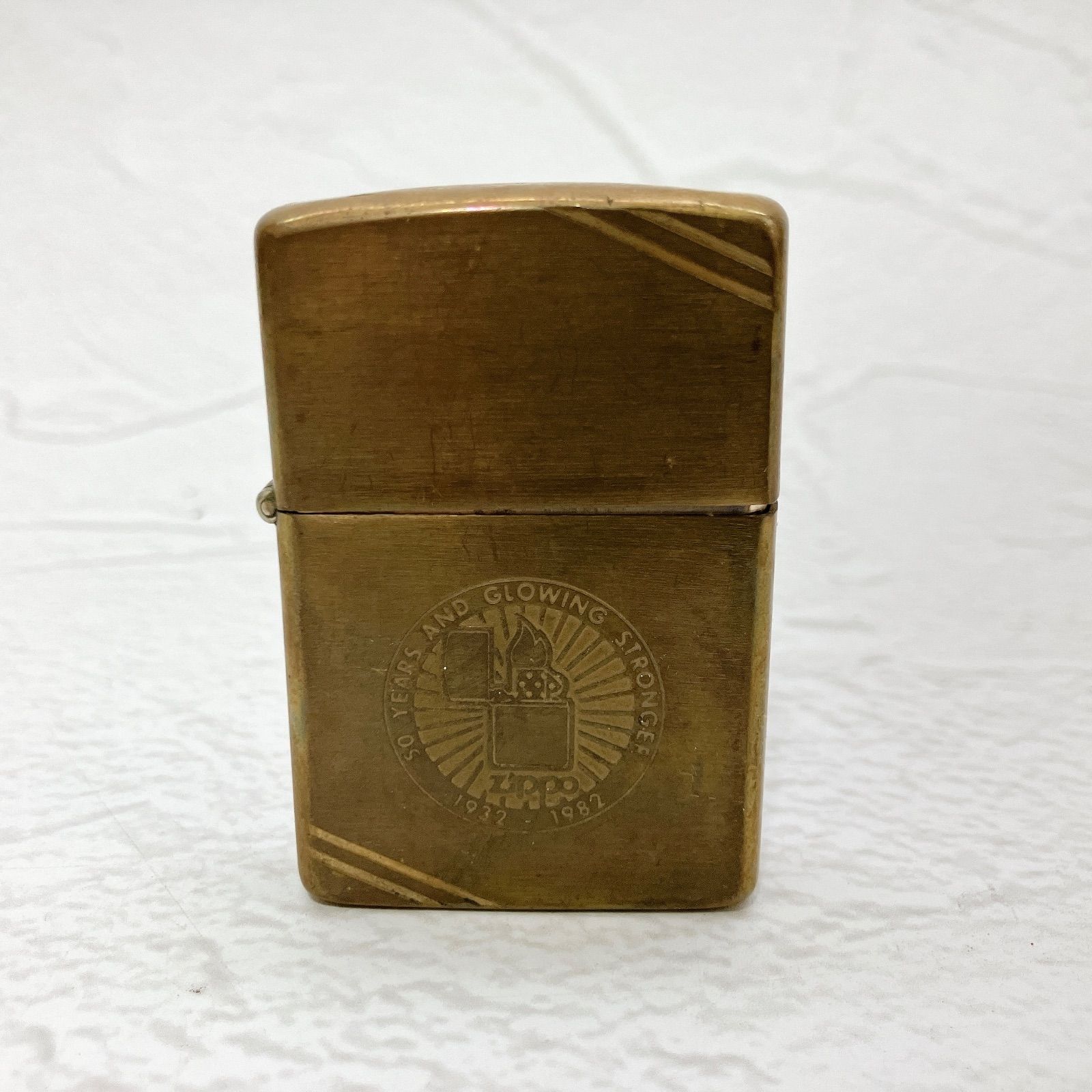 Zippo ジッポーライター コメモラティブ 1982年製 SOLID BRASS 真鍮 ヴィンテージ 火花確認済み USA製