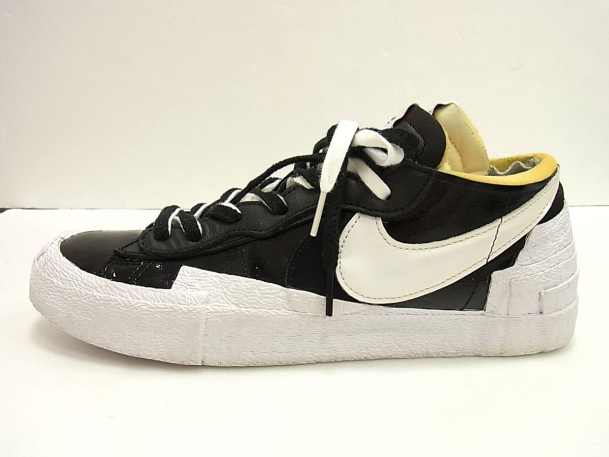 ☆sacai×Nike Blazer Low Black Patent Leather 28.5cm メンズ 