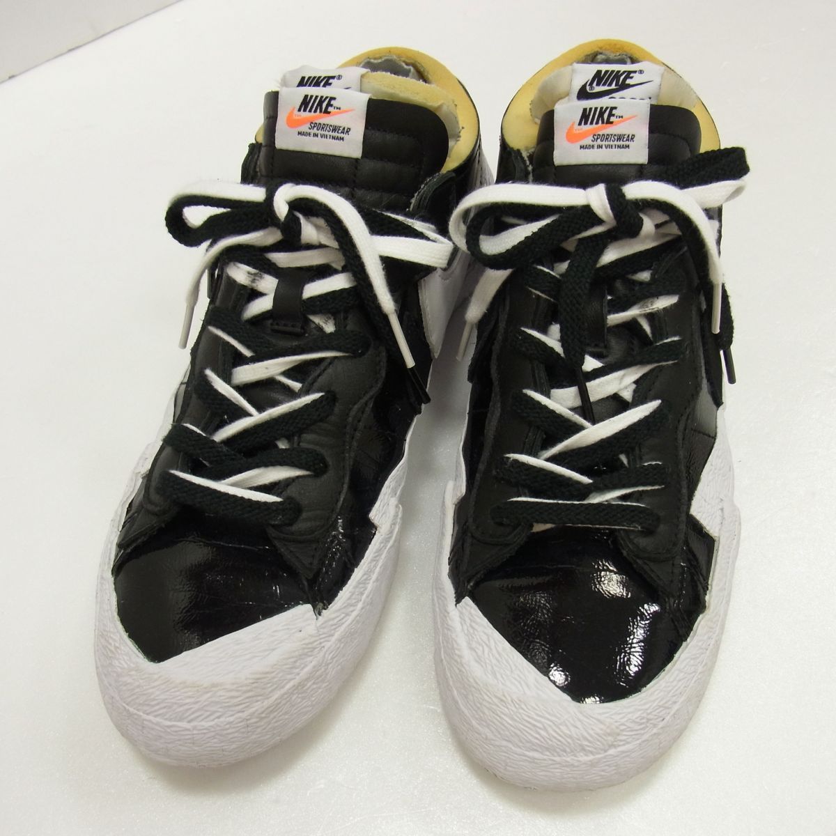☆sacai×Nike Blazer Low Black Patent Leather 28.5cm メンズ 