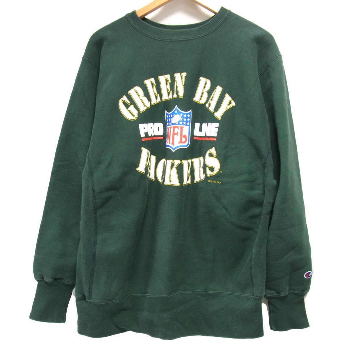 90s☆Champion REVERSE WEAVE PACKERS XL パッカーズ NFL スウェット 1994年 ビンテージ 古着 メキシコ製 チャンピオン リバースウィーブ