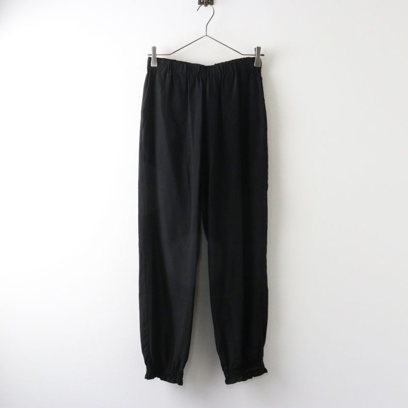 ユーモレスク humoresque shirring pants シルクシャーリングパンツ 38｜ブラック ボトムス イージー【2400014958959】