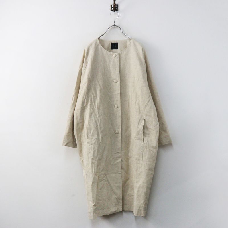 美品 定価25080円 タンディ TANDEY オオカミとフクロウ オオカミと木漏れ日とうたたねと ロングコート キナリ／【2400014960211】