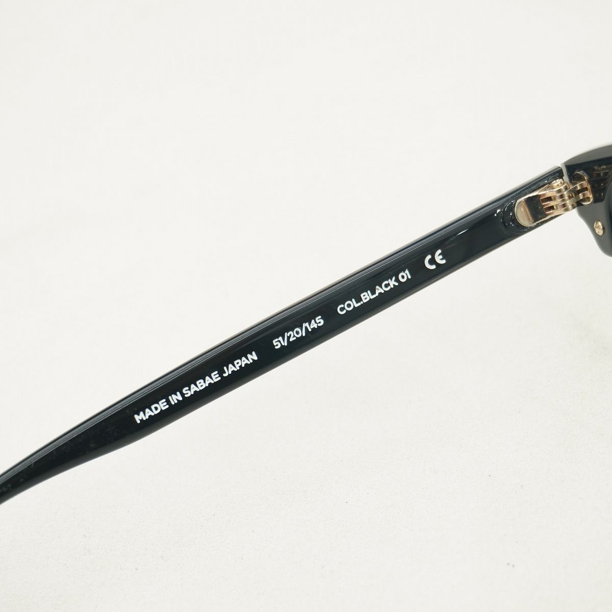 美品 NOCHINO OPTICAL ノチノ オプティカル YUGEN GLOSS BLACK & CHAMPAGNE GOLD ブロー メガネ 眼鏡 フレーム 51/20/145 調光レンズ 2982Q♪
