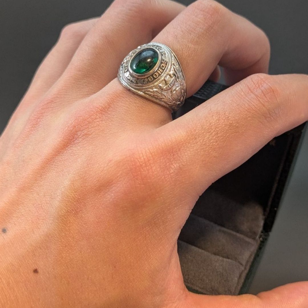 COLLEGE SEAL 20号 ヴィンテージ クラスリング スターリングシルバー