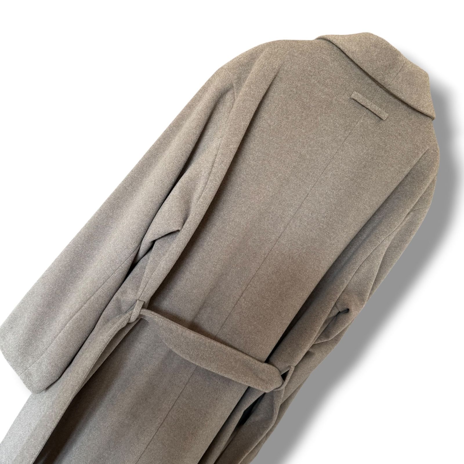 極美品 24AW AURALEE ウールロングコート グレージュ系 5 - メルカリ