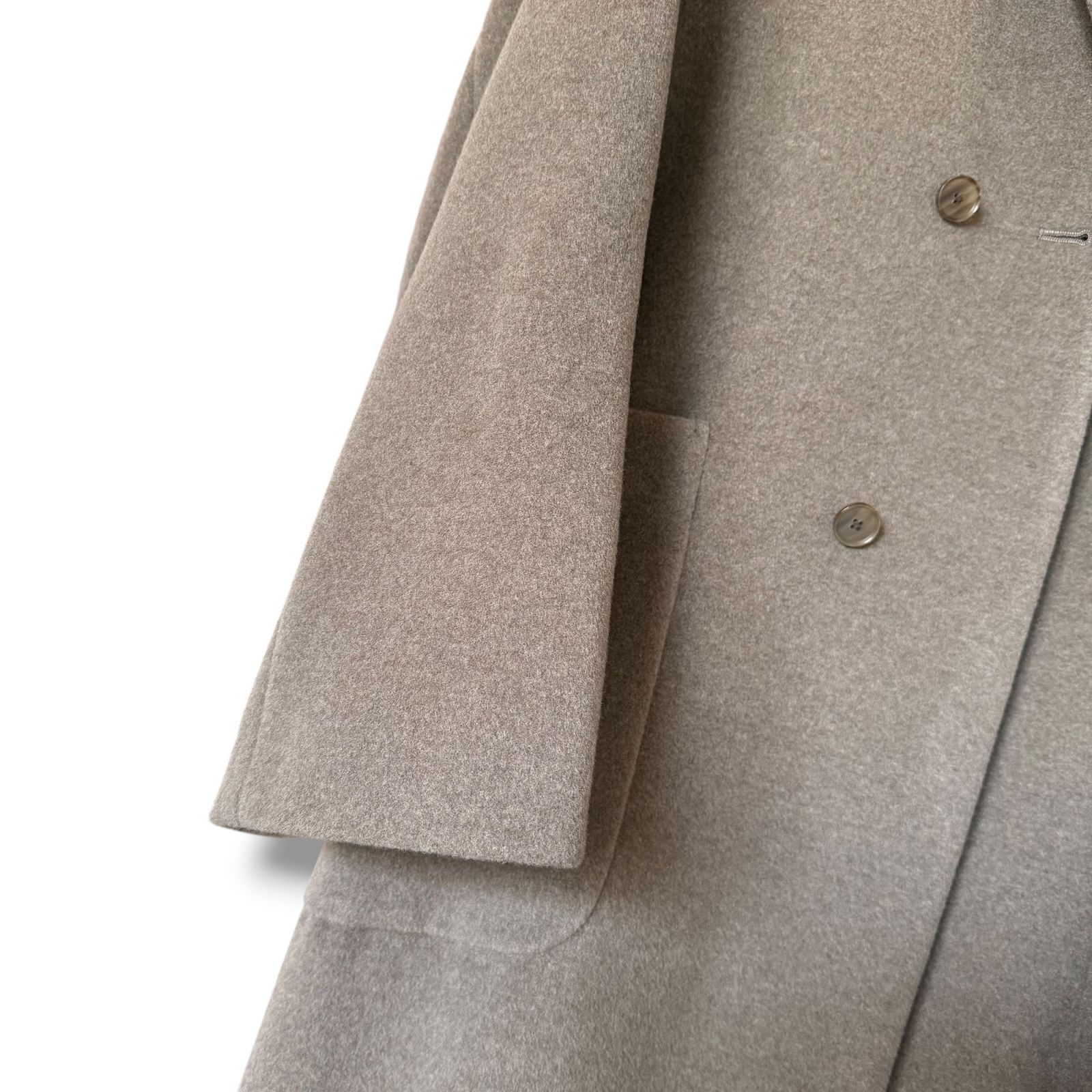 極美品 24AW AURALEE ウールロングコート グレージュ系 5 - メルカリ