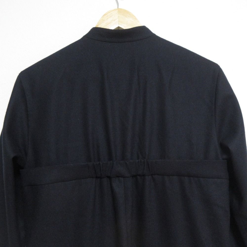 美品 24AW ebure エブール ウール×カシミアポプリン 長袖