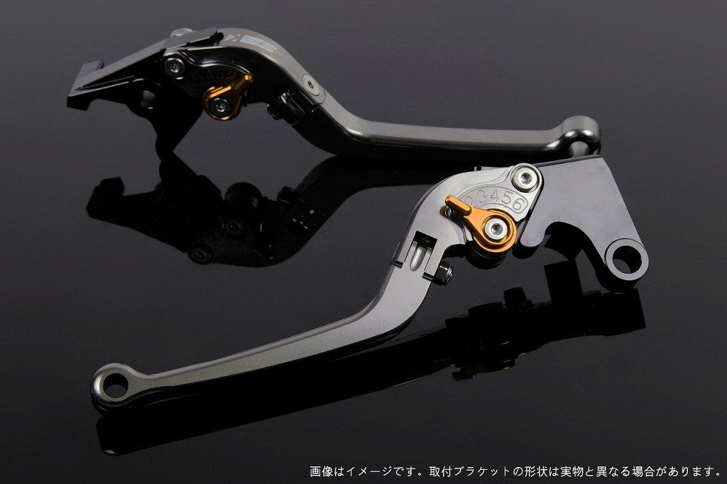 新品 SSK アジャストレバー スタンダード可倒式 レバー本体カラー:チタン アジャスターカラー:ゴールド YZF-R6 2017-