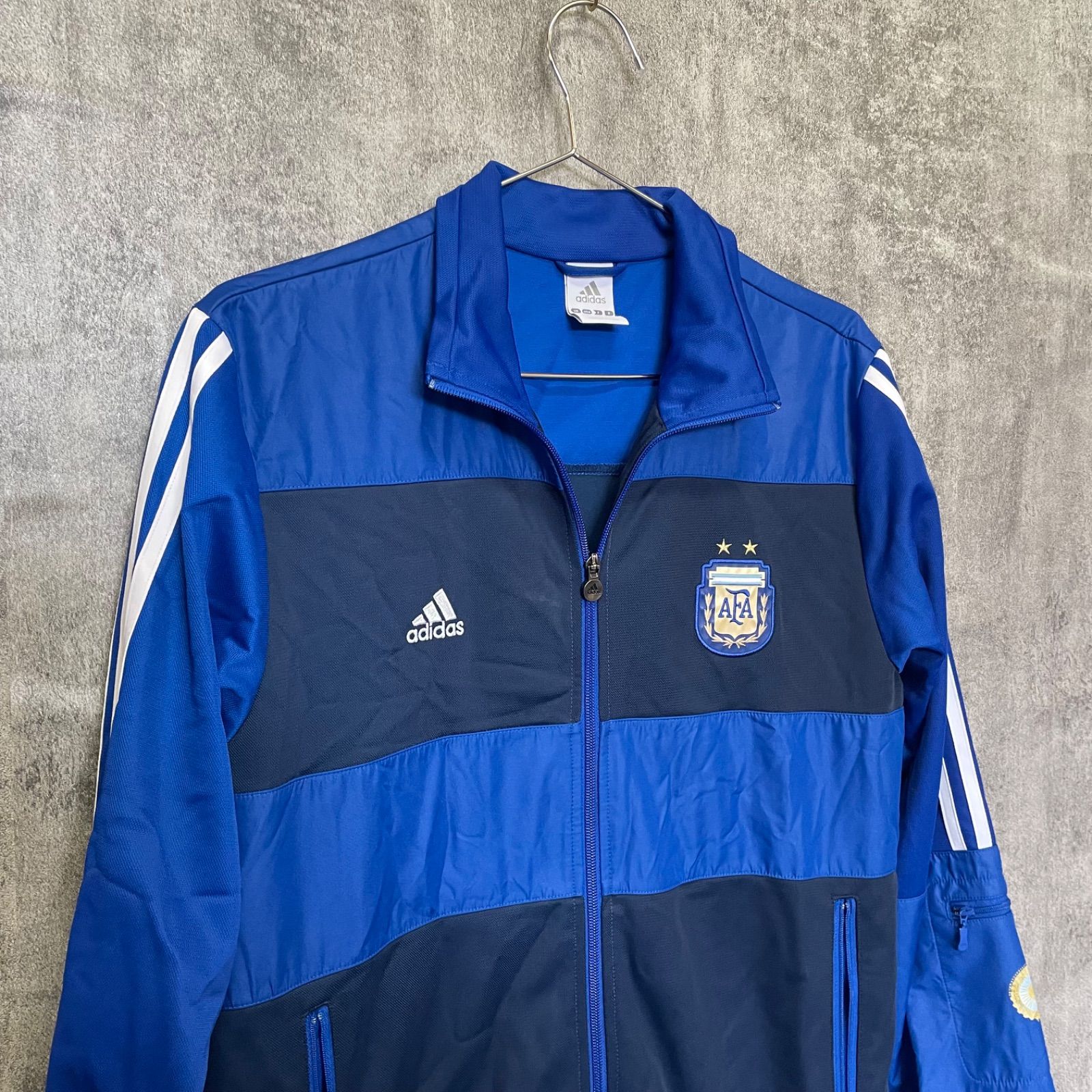 Y-778】adidas アディダス M相当 アルゼンチン代表 トラックジャケット