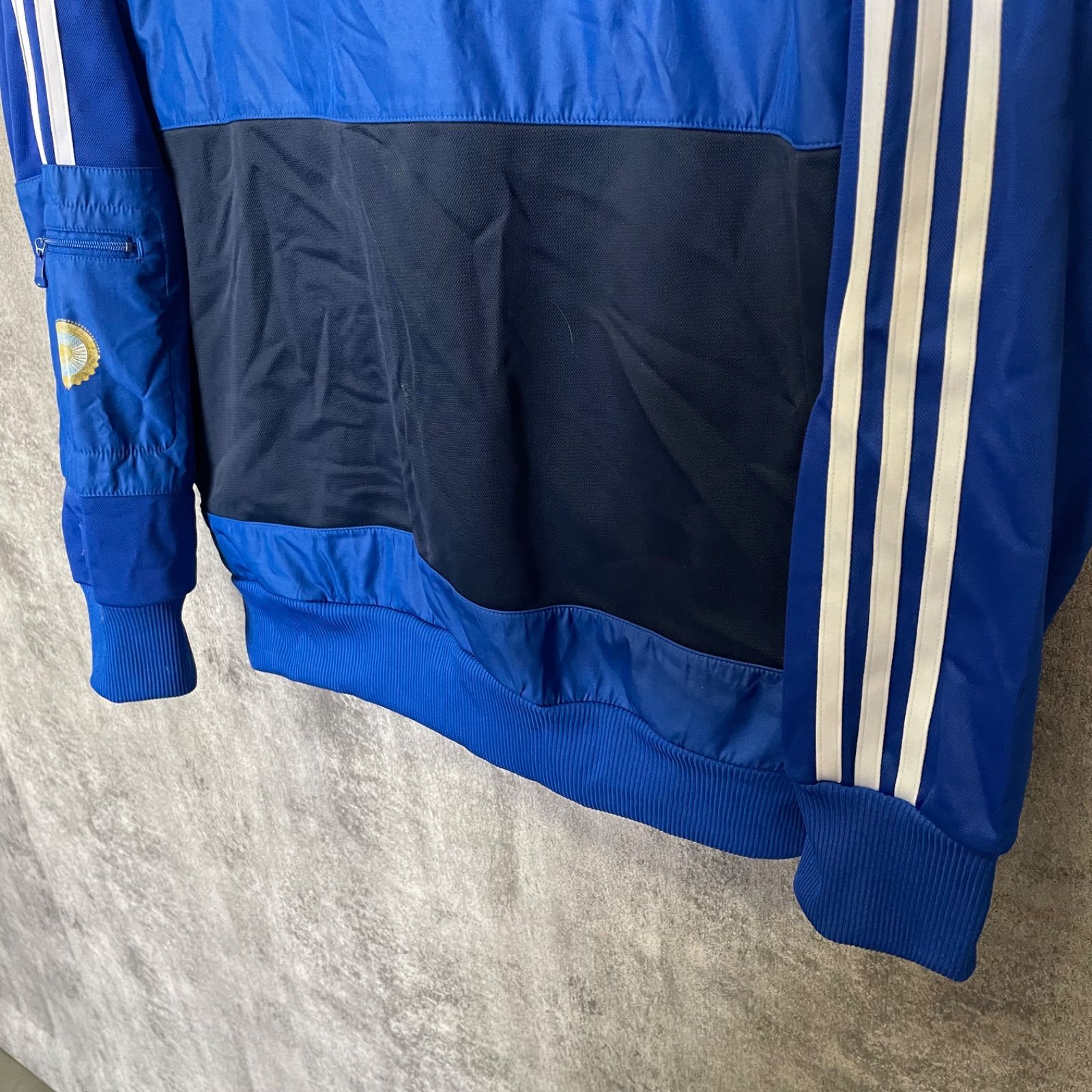 Y-778】adidas アディダス M相当 アルゼンチン代表 トラックジャケット