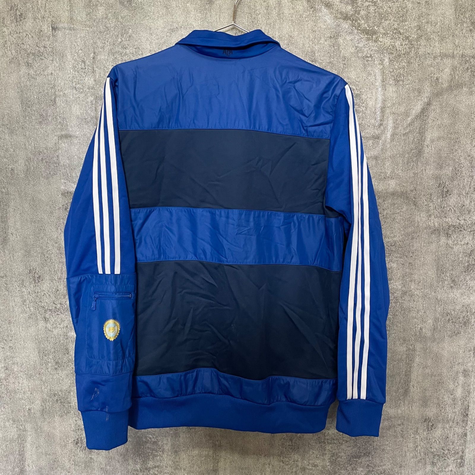 Y-778】adidas アディダス M相当 アルゼンチン代表 トラックジャケット