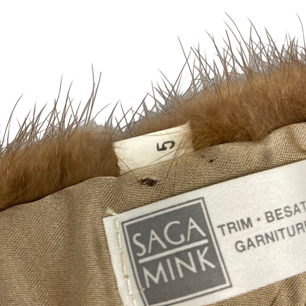 SAGA MINK(サガミンク) マフラー - ライトブラウン ティペット ミンク