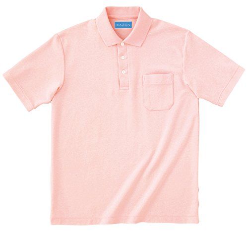 新品 カゼン KAZEN 兼用ポロシャツ半袖 232-23(ピンク) S