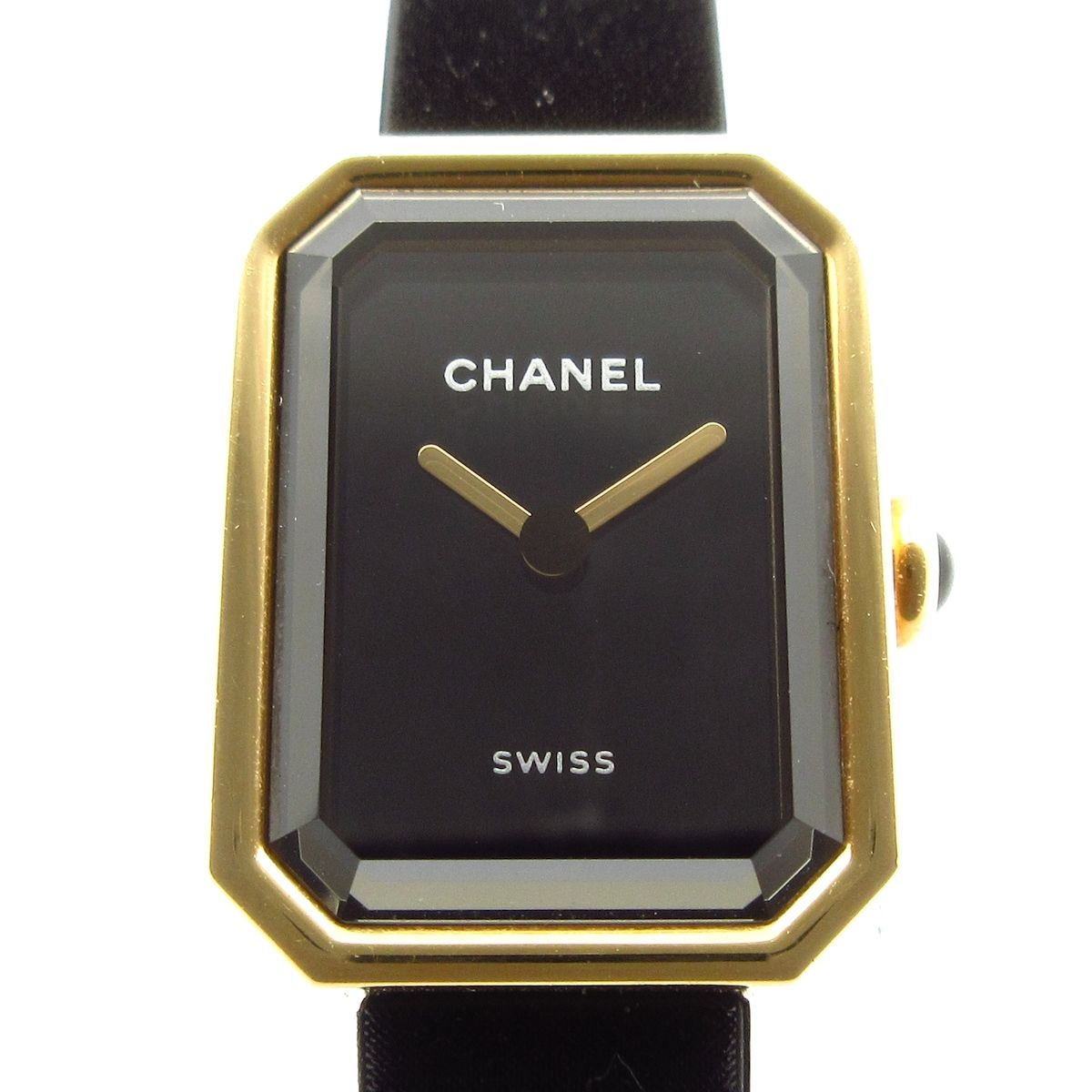 CHANEL(シャネル) 腕時計美品 プルミエール ヴェルヴェット H6125 レディース K18YG×チタン/ヴェルヴェットタッチラバーベルト 黒