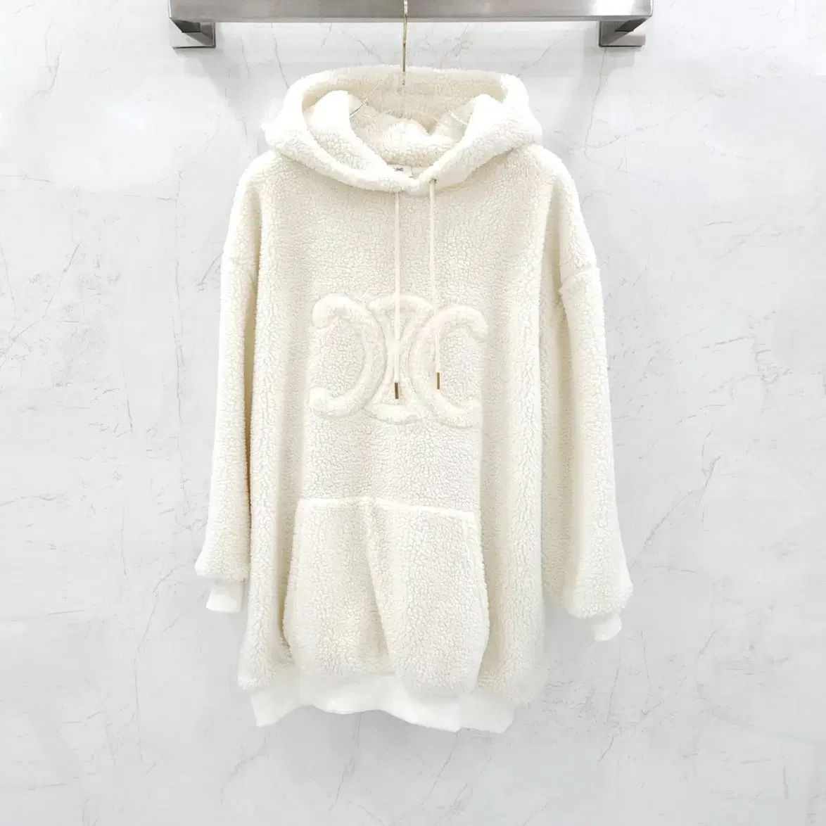 XS / Celine セリーヌ ツリー トリオンフ Shearling シアーリング オーバーサイズ WHO フリース 2Y15A699M