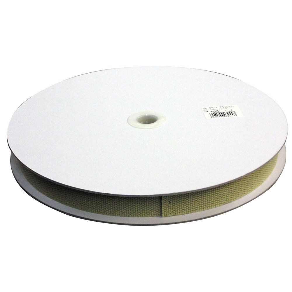 新品 ユタカメイク(Yutaka Make) 平ベルト アクリルカラ- オリーブ 25mm×25m AD-313