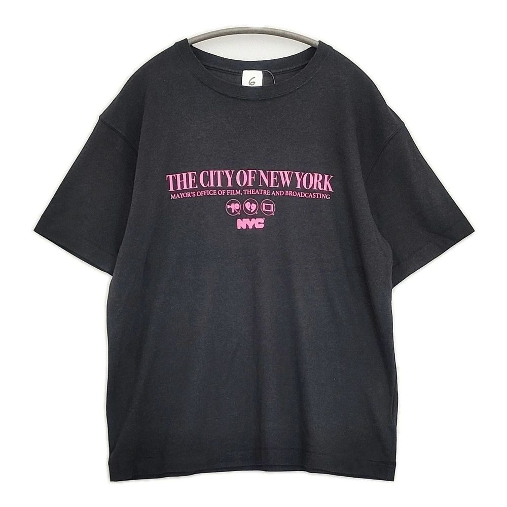 ROKU 6 BEAUTY&YOUTH NYC THE CITY OF NEW YORK サイズM 半袖Ｔシャツ カットソー ブラック レディース ロクビューティアンドユース【中古】6-0506S◎ 4,582円