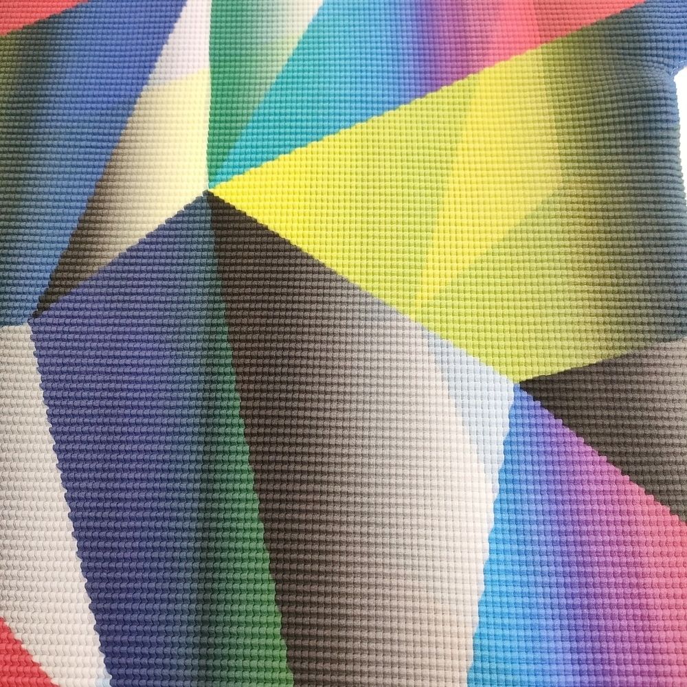me ISSEY MIYAKE プリーツ マルチカラー ハイネック MI93FK135 半袖