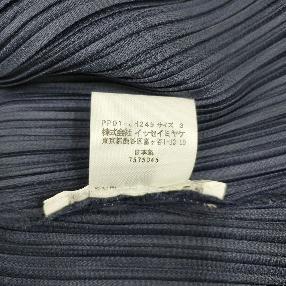 PLEATS PLEASE ISSEY MIYAKE プリーツ 襟付きワンピース サイズ3