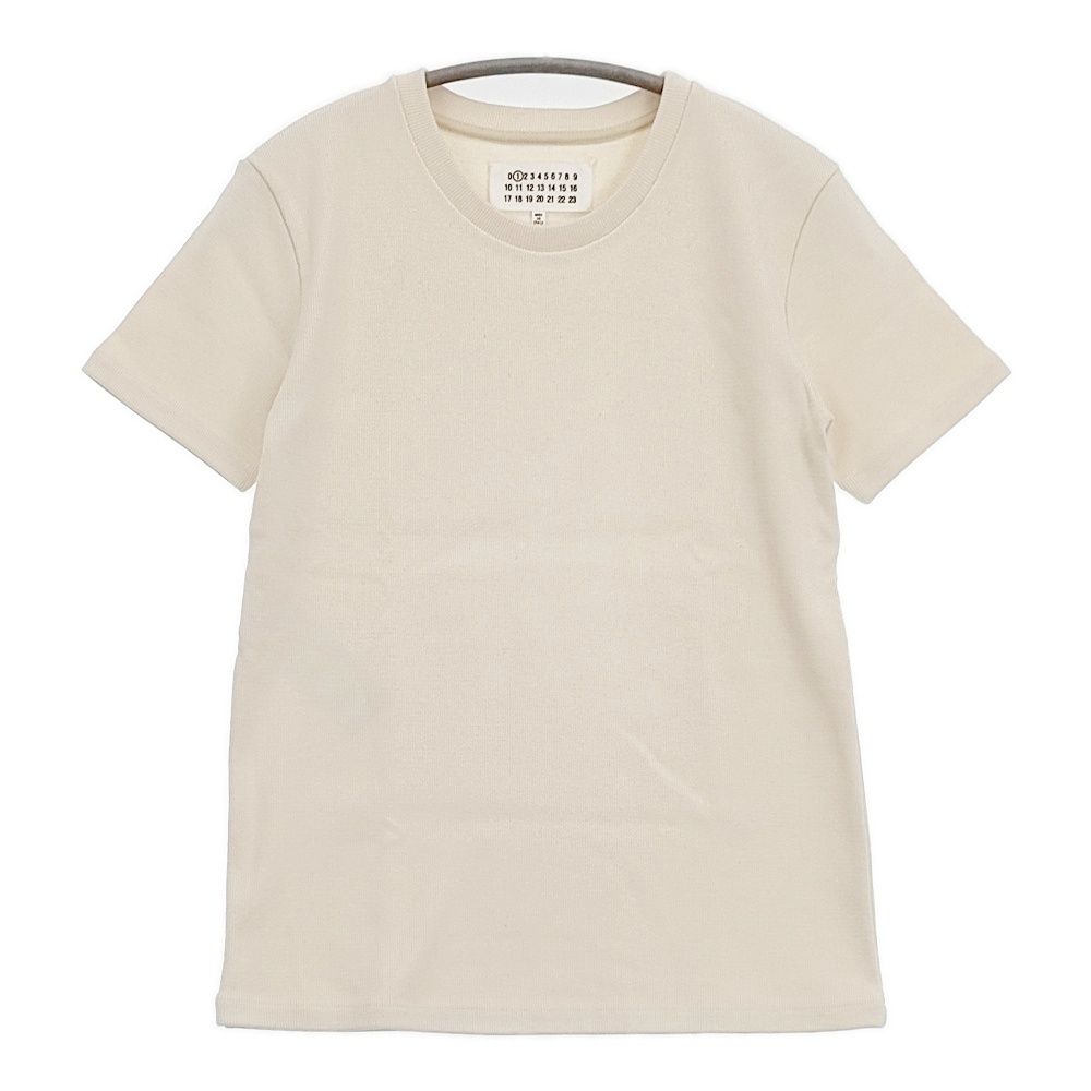 MAISON MARGIELA 22SS S51GC0512 S23876 コットン 無地 Mサイズ 半袖Ｔシャツ カットソー アイボリー レディース メゾンマルジェラ【中古】6-0506S◎