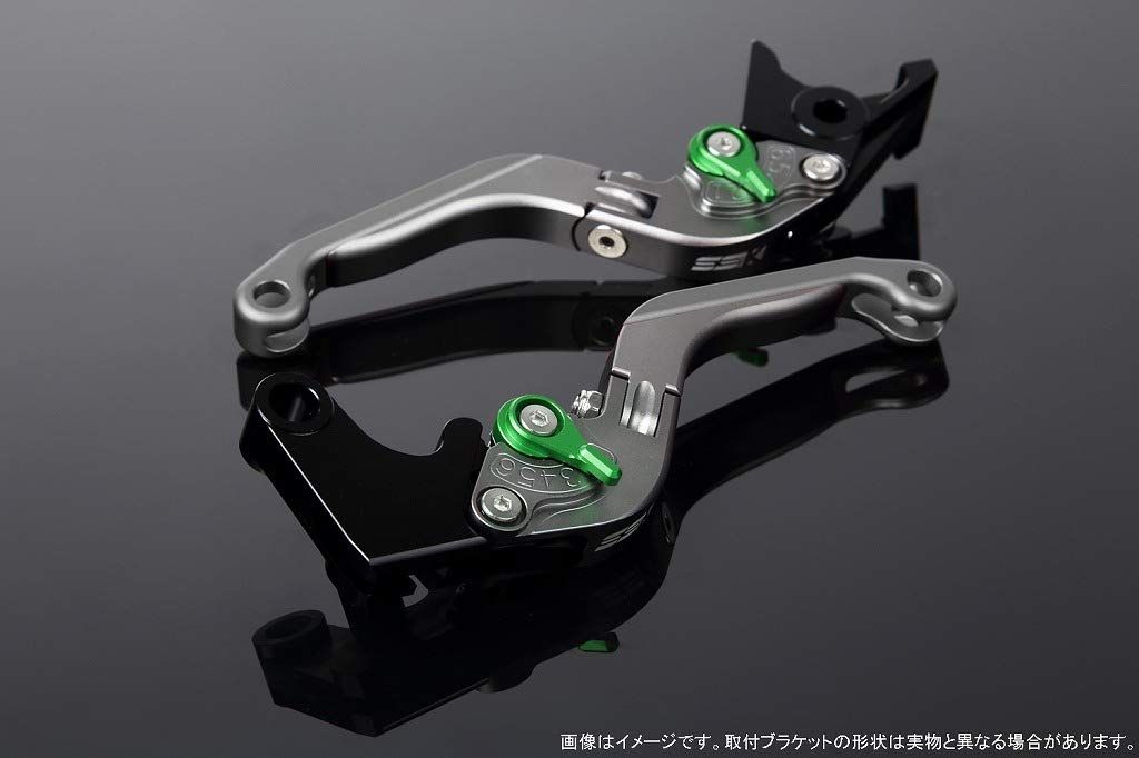新品 SSK スピードラ アジャストレバーセット 可倒延長式 レバー本体カラー:マットチタン アジャスターカラー:マットグリーン エクステンションカラー:マットチタン YAMAHA XMAX