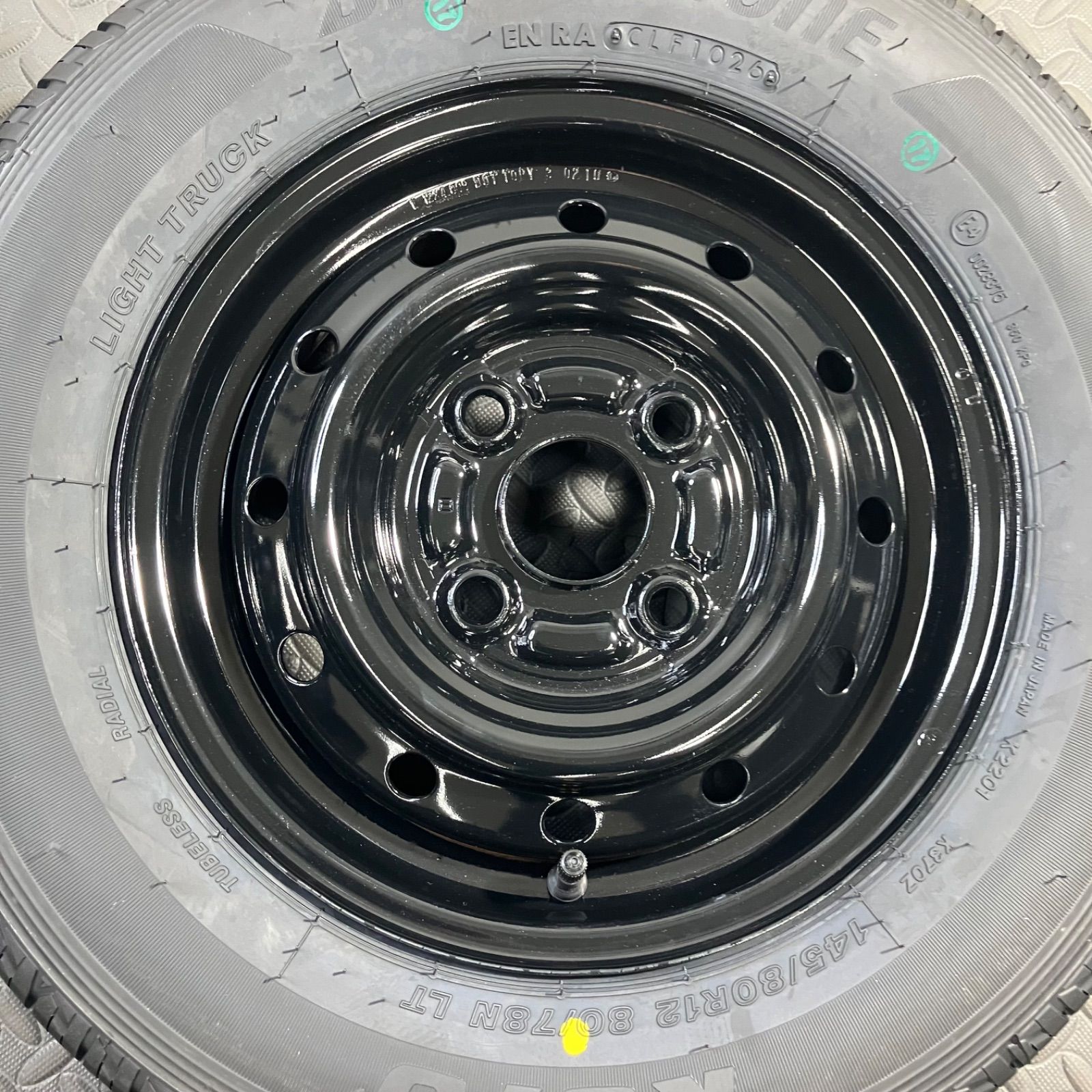 26年製 新品タイヤ 145/80R12 80/78N LT ブリヂストン K370(夏タイヤ