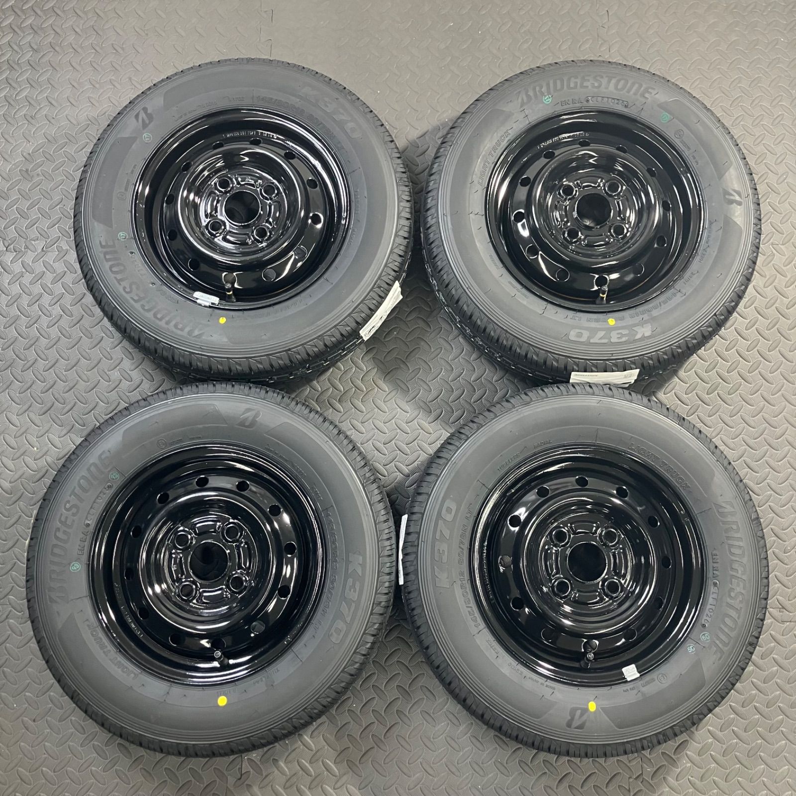 26年製 新品タイヤ 145/80R12 80/78N LT ブリヂストン K370(夏タイヤ) スズキ キャリィ エブリィ【1549E】