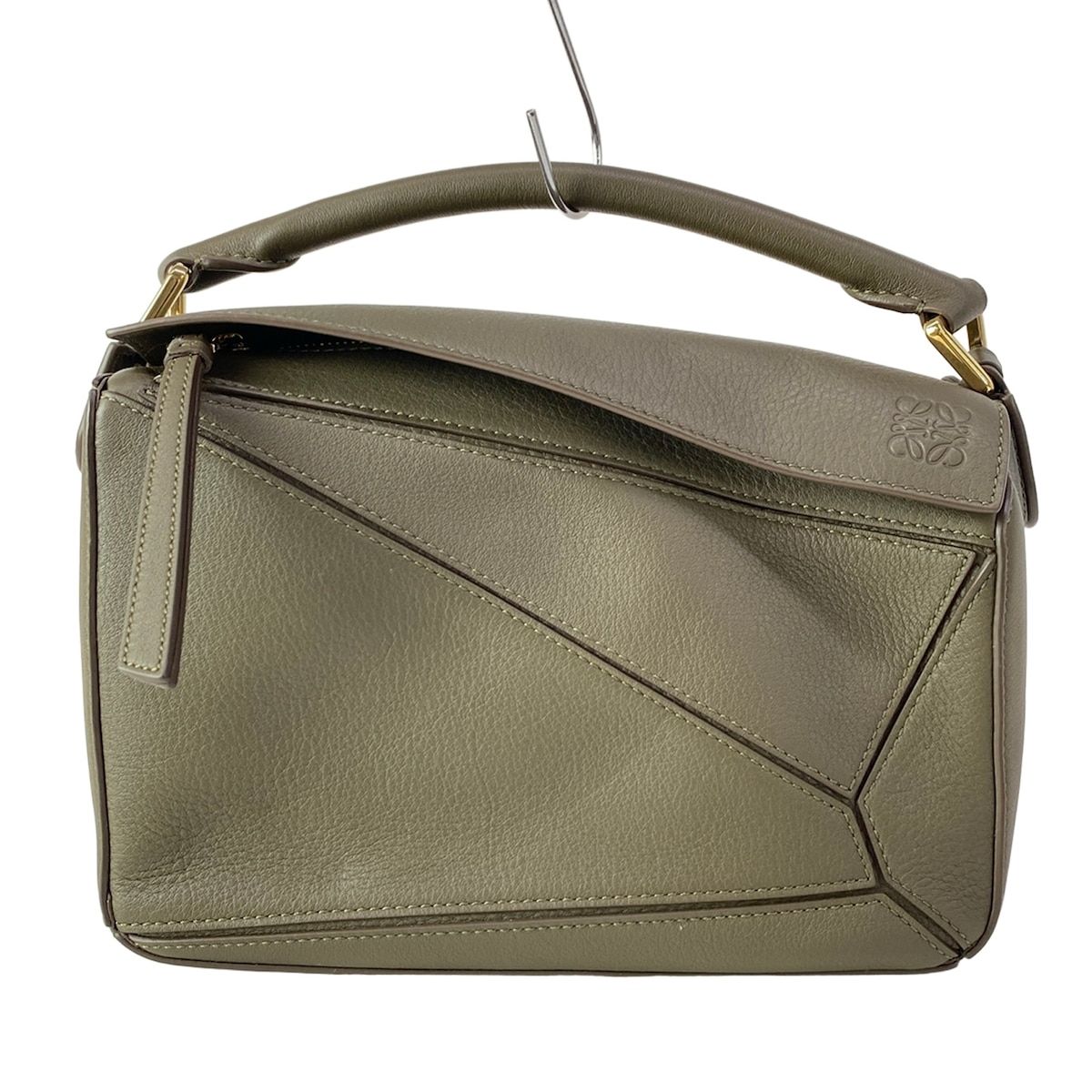 LOEWE(ロエベ) ハンドバッグ パズルバッグ スモール カーキ レザー