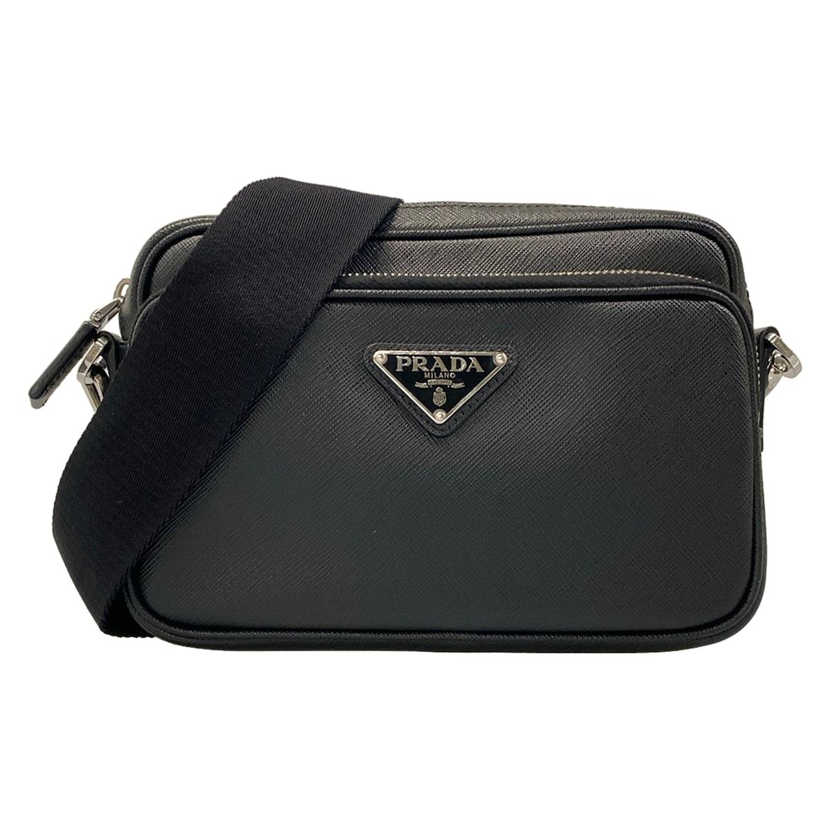 PRADA(プラダ) ショルダーバッグ - 黒 レザー