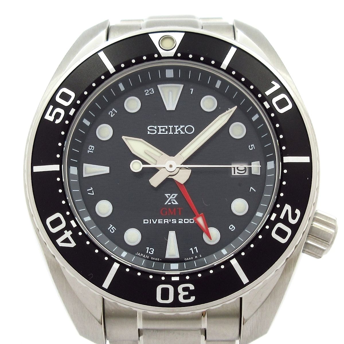 SEIKO(セイコー) 腕時計美品 プロスペックス GMT 5K65-0AA0 メンズ 黒