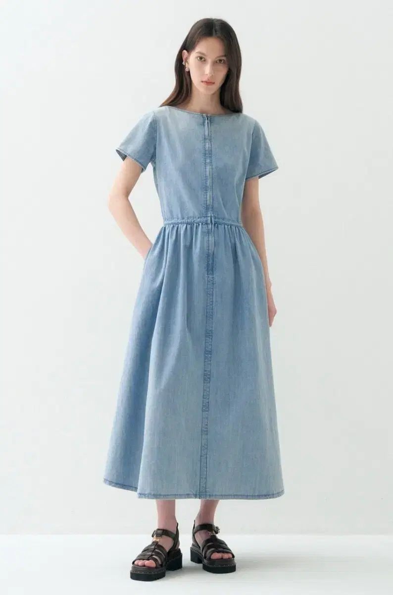 랑/방 スリーブ フレア ドレス
